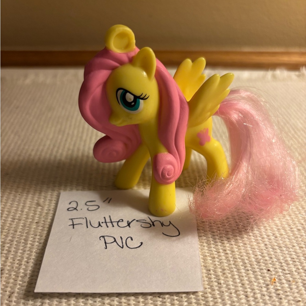 Fluttershy 2.5” My Little Pony mini figure.